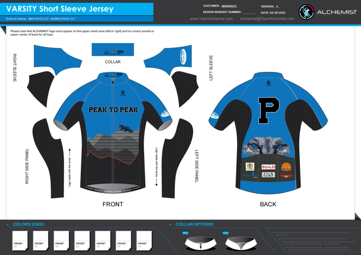 P2P High Varsity Race Jersey